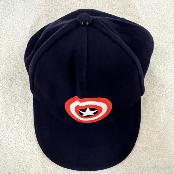 Marvel's Captain America Youth Adjustable Costume Hat - Navy and Red - Picture 4 of 16